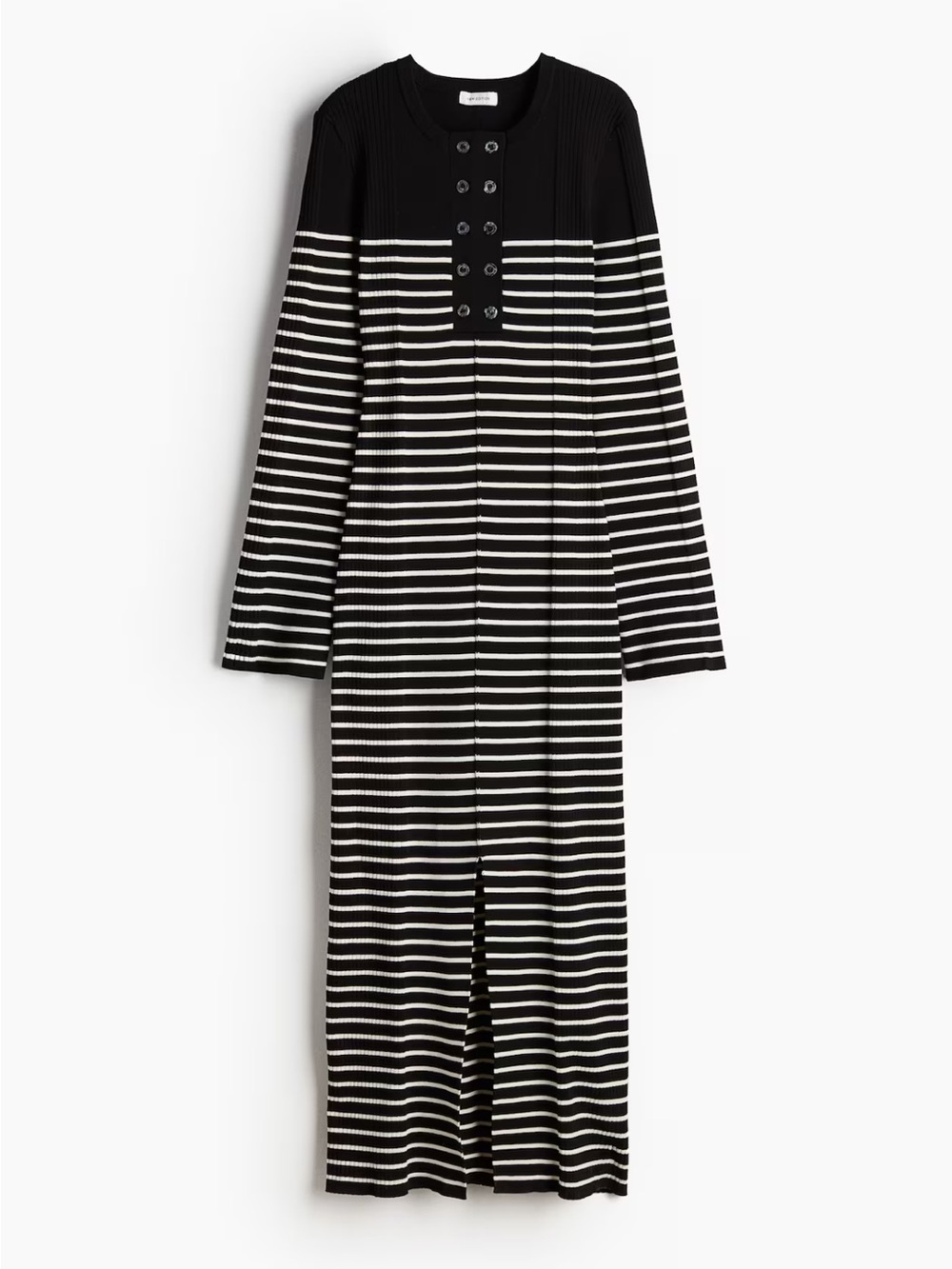 NWT H&M Edition Long Rib-Knit Dress. Size: Medium. Excellent condition